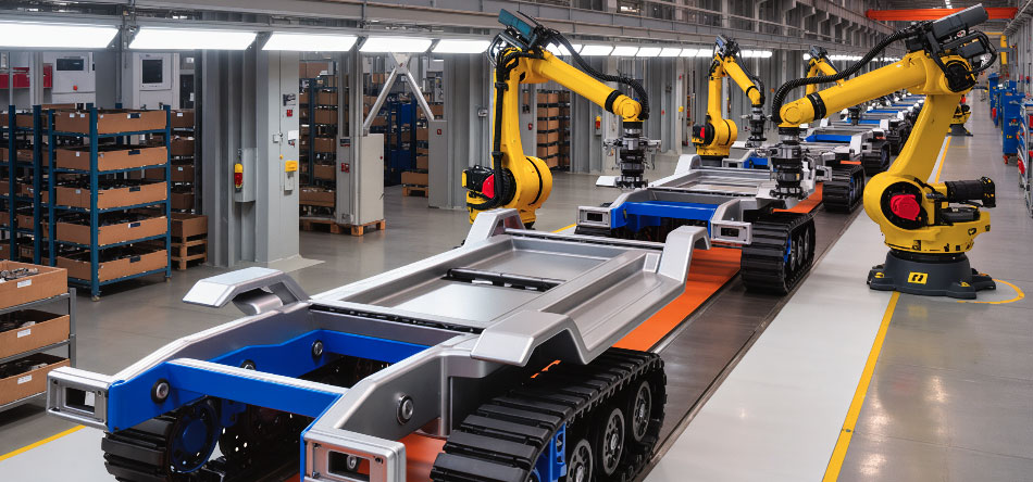 Eléctrico para chasis de robot